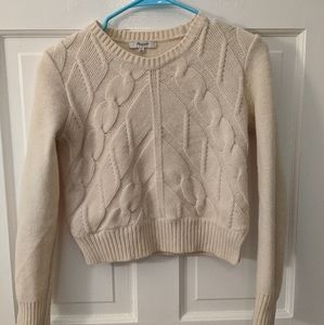 Madewell Cream Knit Sweater - Cropped